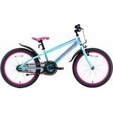 Bikestar 20 inch Urban Jungle kinderfiets, paars / turquoise