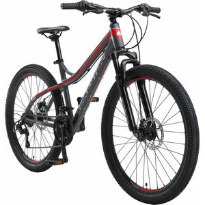 BikeStar MTB, aluminium, 26 inch, 21 speed, grijs / rood