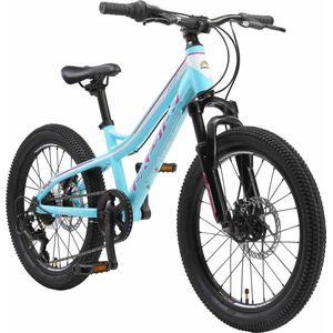 Bikestar, MTB kinderfiets, 7 speed, 20 inch, turquoise/wit