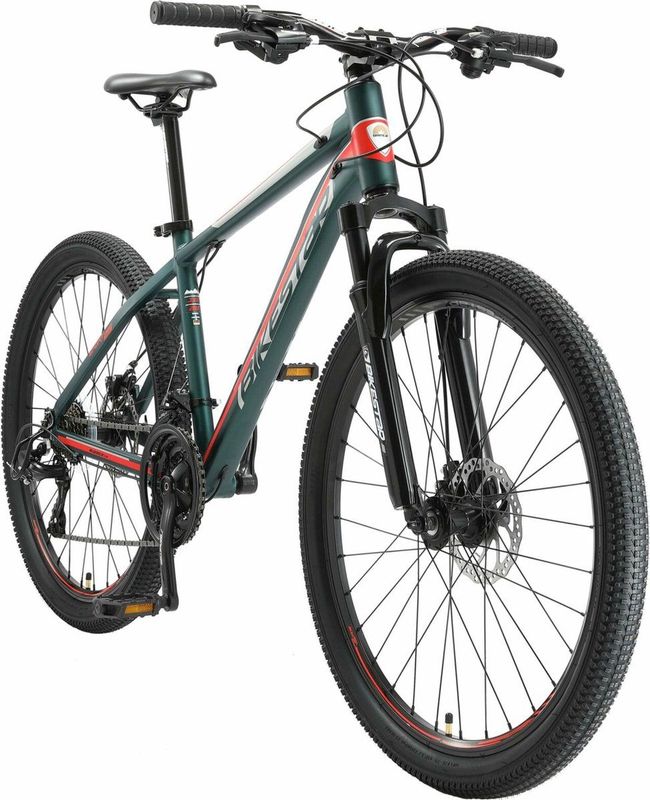 Bikestar Mountainbike, 21 Gang Shimano RD-TY300 Schaltwerk, Kettenschaltung, für Damen und Herren, Kettenschaltung