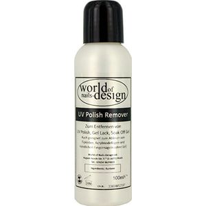 World of Nails-Design UV Polish Remover, Soak Off Gel Remover, 100 ml