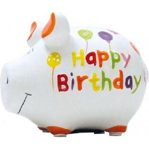 Spaarpot spaarvarken verjaardag Happy Birthday