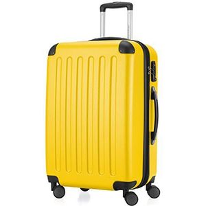 HAUPTSTADTKOFFER - SPREE - Harde koffer, trolleykoffer, uitbreidbare reiskoffer, TSA, 4 wielen, 65 cm, 74 liter, geel