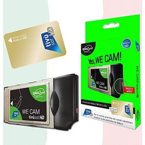 TIVU' SAT We CAM SmartCam HD CI+ WiFi-module & TiVuSat HD Gouden Kaart - Italiaanse HD/4K-kanalen via satelliet