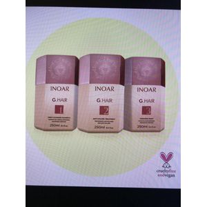 Inoar - G Hair - Keratine Behandeling - 3x250ml - Original Braziliaanse