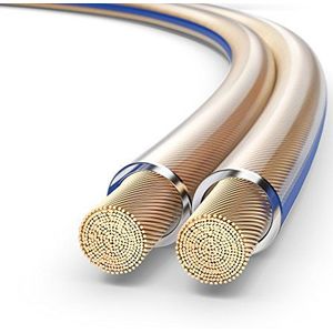 PureLink OFC-kabel voor luidspreker, transparant, 2 x 4,00 mm², 0,10 mm, 100 m
