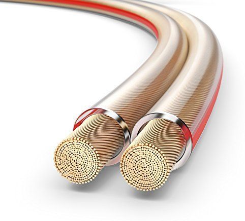 PURELINK Lautsprecherkabel, 2x1,5 mm², 25 m, transparent, OFC