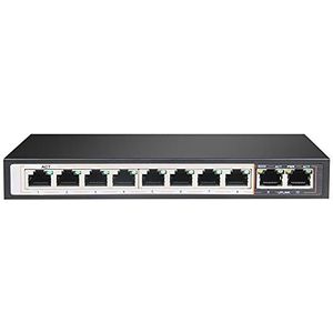 LUPUSNET - 10 Gigabit PoE-switch - Zwart - 96 Watt