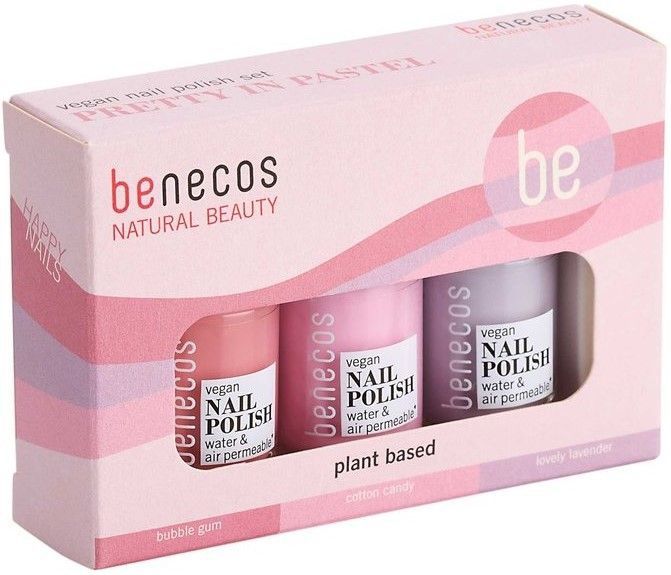 Benecos - Geschenkset Pretty In Pastel - Nagellakset - Pasteltinten