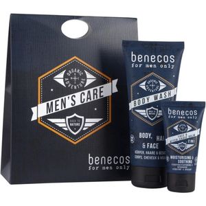 Benecos - For Men Only Giftset - Vegan - 3-in-1 Bodywash en Aftershave Balsem