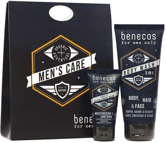 Benecos - For Men Only Giftset - Vegan - 3-in-1 Bodywash en Aftershave Balsem