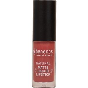 Benecos Matte Liquid Lippenstift Rosewood Romance
