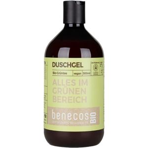 BenecosBIO - Douchegel biologische groene thee - alles in het groen - veganistisch - gerecycled plastic