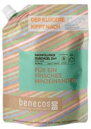 BenecosBIO - Navulzak - 2-in-1 - Biologisch - Munt - 1 Liter - Veganistisch