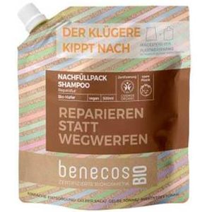 benecosBIO Repair Shampoo "Reparieren statt wegwerfen" - Navulling 500 ml
