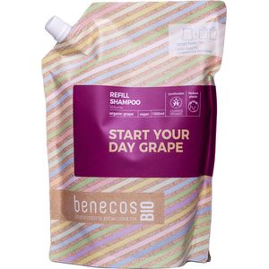 BenecosBIO - Volumeshampoo - Transparant - Biologische Druivenpitolie - 1 Liter