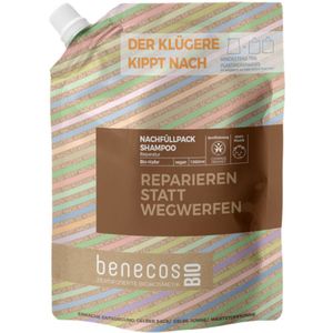 BenecosBIO Navulzakken, shampoo, normaal haar, biologische haver, repareren in plaats van weggooien, veganistisch, gerecycled plastic