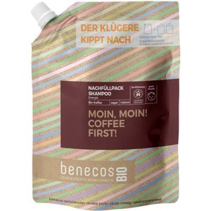 Benecos bio shampoo energy organic coffee energised and grounded refill-bag  1LT