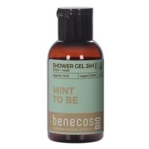 Benecos 2-in-1 douchegel voor huid en haar mini reisformaat, 50 ml