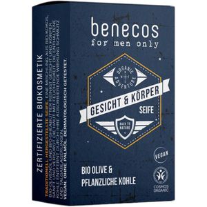 Benecos For Men - Gezicht & Body Zeep - Hydraterend - Aloë Vera - 100g