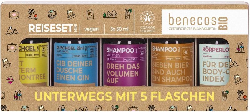 benecos - Onderweg met 5 Flesjes - Reisset - 1 Set