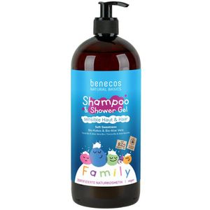 Benecos - Natural Basics - Shampoo & Douchegel - 950 ml - Soft Sweetness