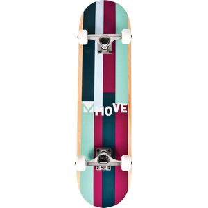 Skateboard Move 31 Inch Stripes Purple