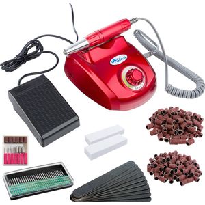 SINA Professionele Freesmachine Manicure Pedicure Nagelfrees Nagels Design Rood