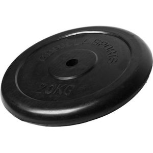 Gorilla Sports Halterschijf - 20 kg - Gietijzer - Rubber - 30 mm