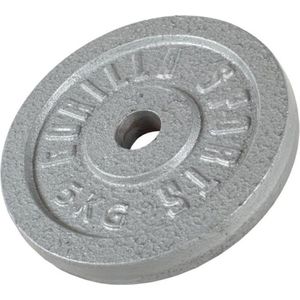 Gorilla Sports Gewichtsschijf - Halterschijf - 5 kg - Gietijzer - 30 mm