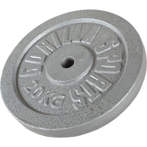 Gorilla Sports Gewichtsschijf - Halterschijf - 20 kg - Gietijzer - 30 mm