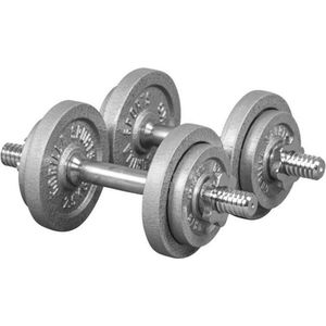 Gorilla Sports Dumbellset - Halterset - Gietijzer - 20 kg