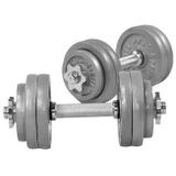 Gorilla Sports Dumbellset - Halterset - Gietijzer - 30 kg