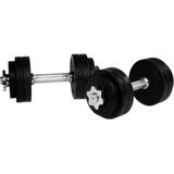 Gorilla Sports Dumbellset - Halterset - Rubber - 30 kg