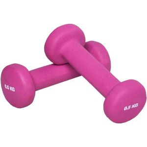 Gorilla Sports Dumbellset - Halterset - Aerobics - Vinyl - 1 kg (2 x 0,5 kg)