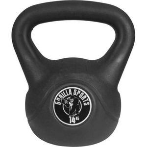 Gorilla Sports Kettlebell - Kunststof - 14 kg