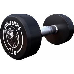 Gorilla Sports Dumbbell - 7,5 kg - Halter - Vaste dumbell - Gietijzer