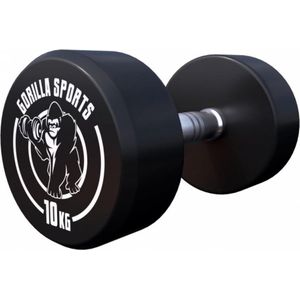 Gorilla Sports Dumbbell - 10 kg - Halter - Vaste dumbell - Gietijzer