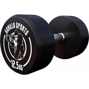 Gorilla Sports Dumbbell - 12,5 Kg - Halter - Vaste Dumbell - Gietijzer