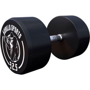 Gorilla Sports Dumbbell - 32,5 kg - Halter - Vaste dumbell - Gietijzer