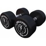 Gorilla Sports Dumbellset - Halterset - 2 x 15 kg - Gietijzer rubber coating