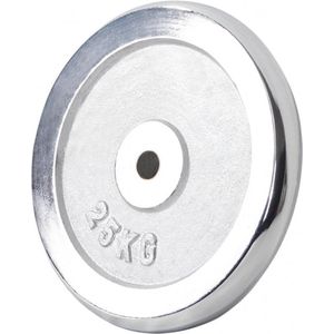 Gorilla Sports Gewichtsschijf - Halterschijf - 25 kg - Chroom - 30 mm
