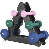 Gorilla Sports Aerobic Halterrek - Dumbellrek - Ruimte voor 6 gewichten