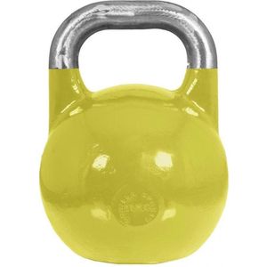 Gorilla Sports Kettlebell - 16 kg - Competitie - Staal - Geel