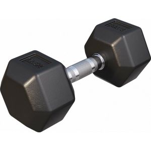 Gorilla Sports Dumbbell - 1 x 12,5 kg - Gietijzer - Hexagon - Halter