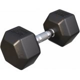 Gorilla Sports Dumbbell - 1 x 15 kg - Gietijzer - Hexagon - Halter