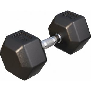 Gorilla Sports Dumbbell - 1 x 17,5 kg - Gietijzer - Hexagon - Halter