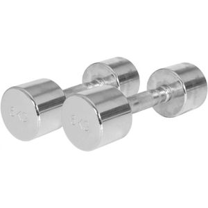 Gorilla Sports Dumbellset - Halterset - 2 x 6 kg - Chroom