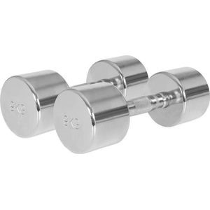 Dumbellset 18 kg (2 x 9 kg) Chroom