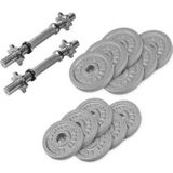 Gorilla Sports Dumbellset - Halterset - Gietijzer - 27.5 kg